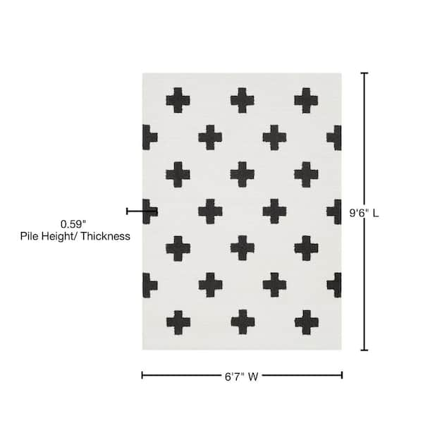 Swiss Cross Pattern, Modern Outdoor Doormat