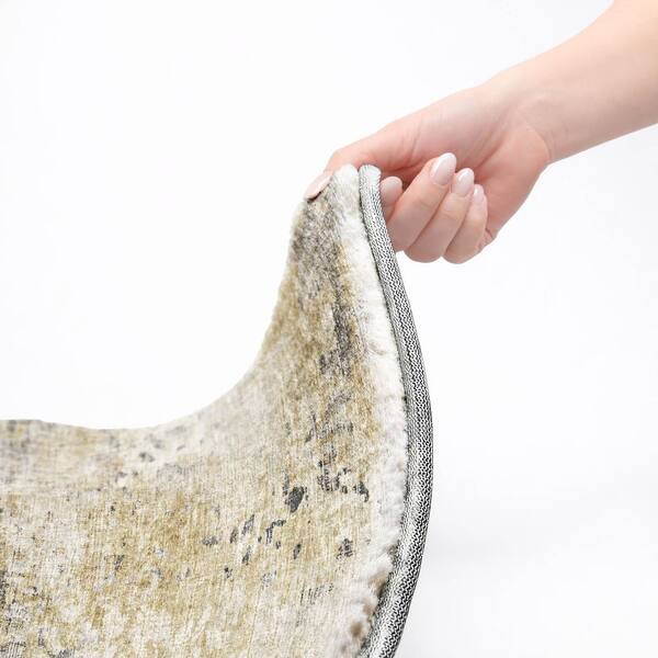 Dream Shag Premium Machine Washable Abstract ADS70 Moody 2 ft. x 7 ft. Runner Rug