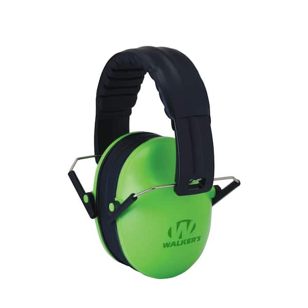 Walker's Game Ear Baby and Kid's Folding Sound Protection Muff in Lime  Green GWP-FKDM-LG - The Home Depot