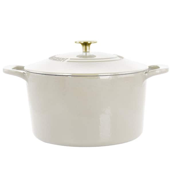 Martha Stewart Enameled Cast Iron 7-Quart Dutch Oven with Lid in Red -  20587334