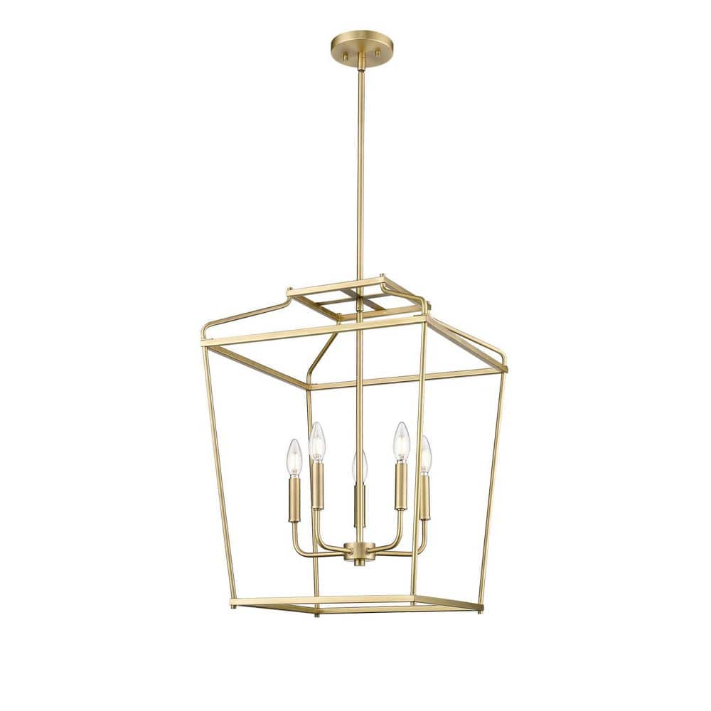 Nellita 18 inch Wide 5-Light Pendant-Vintage Brass price history on PriceWatchPro