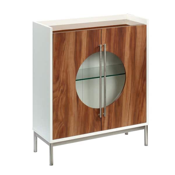 SAUDER Vista Key Pearl Oak with Blaze Acacia Accent Cabinet