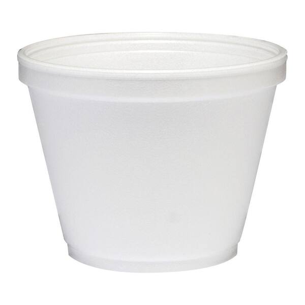 DART Insulated Foam Food Container, 12 oz., White, 500 Per Case