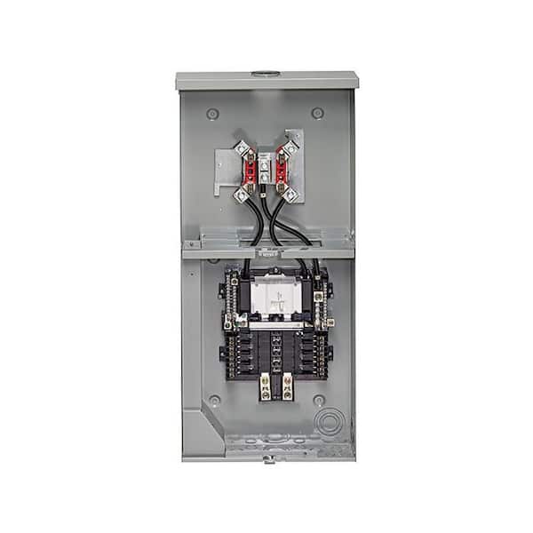 150 Amp 8-Space, 8-Circuit Outdoor Meter Main Combo Load Center, Ring Type LS815-BRD