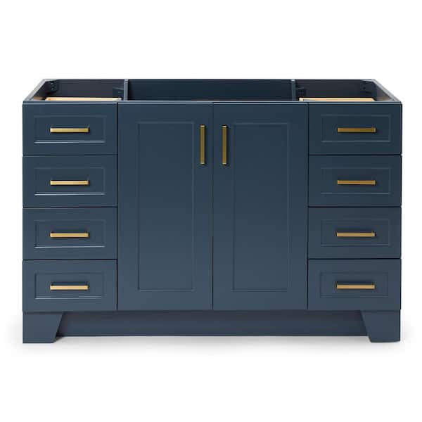 ARIEL Taylor 54 in. W x 21.5 in. D x 34.5 in. H Freestanding Bath Vanity Cabinet Only in Midnight Blue