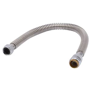 3/4 in. Push-to-Connect x 3/4 in. FIP x 24 in. Corrugated Stainless Steel Water Heater Connector