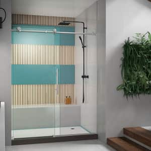 Enigma-X 56 to 60 in. x 76 in. Sliding Frameless Shower Door in Polished Stainless Steel