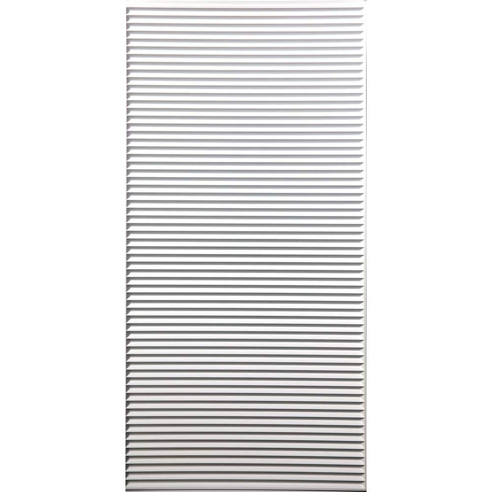 Ceilume Polyline White Feather-Light 2 ft. x 4 ft. Lay-in Ceiling Panel ...