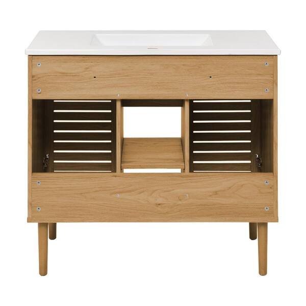 Swiss Madison Bron 36 in. Bathroom Vanity in Oak SM-BV374 - The