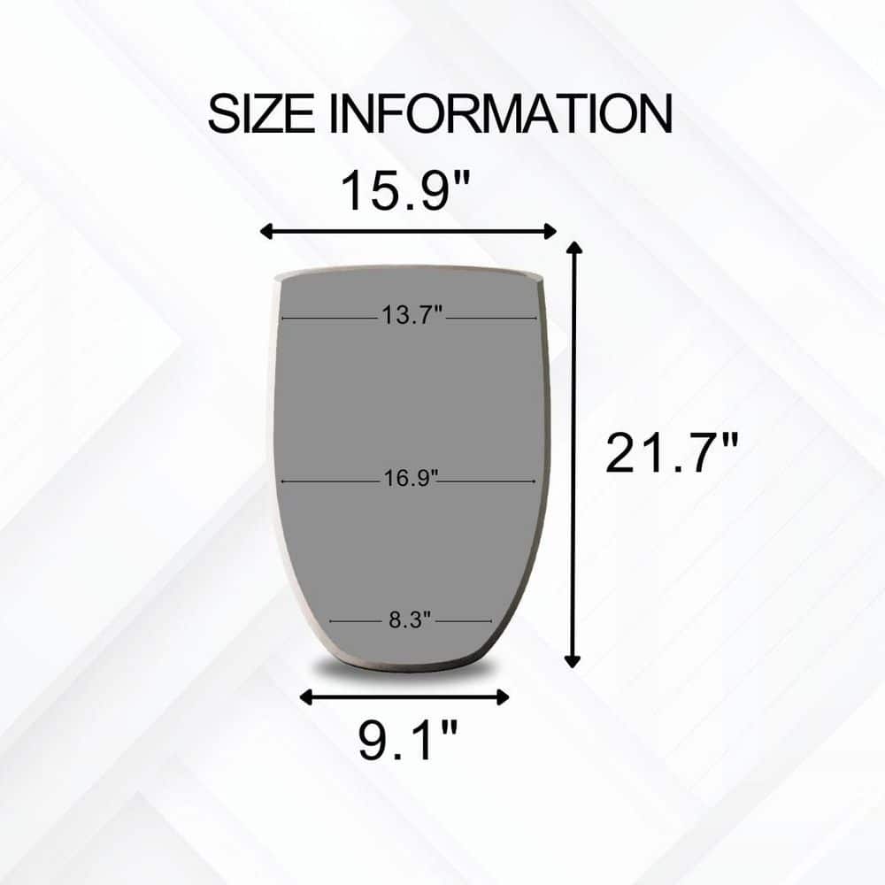 Large White Concrete Round Indoor/Outdoor Planter with Drainage Holes
