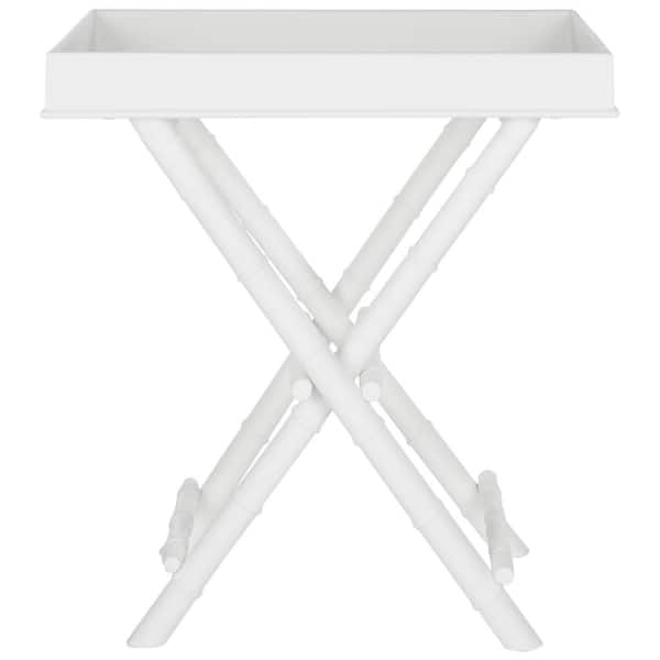 Safavieh Hobson White Tray Side Table