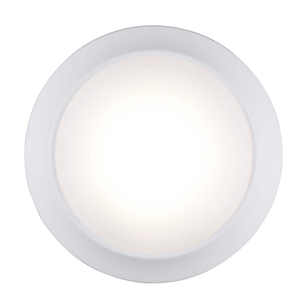 Vanowen White Glass 7.5" LED Flush Mount Light