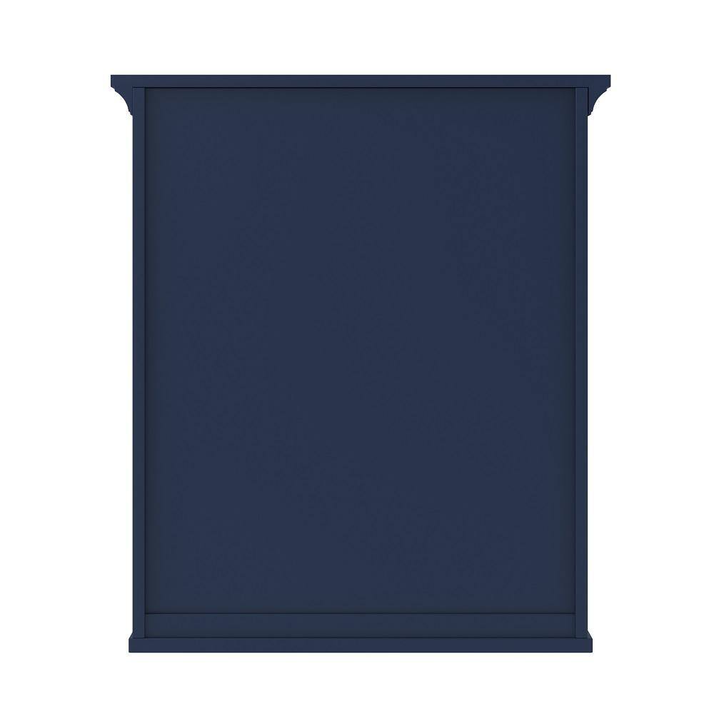Lawson 24" x 28" Aegean Blue Wood Bathroom Wall Cabinet