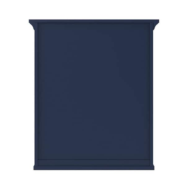 ZNTS 35'' x 28'' Royal Blue Wall Mounted Bathroom Storage Cabinet