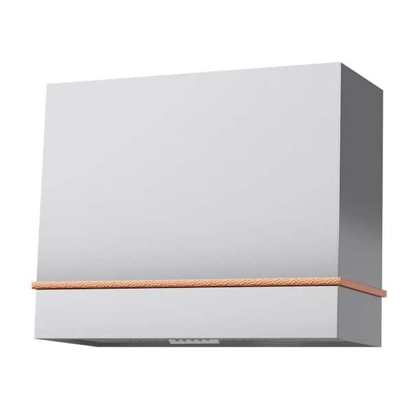 Akicon 36 in. Stainless Steel Range Hood with Vent Motor, 600 CFM, 3-Speed, Wall Mount, in Brushed Stainless Steel with Copper