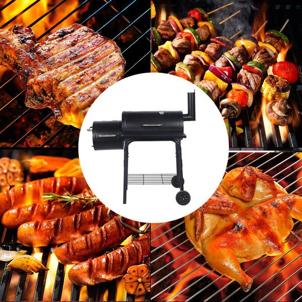 32 Charcoal Smoker BBQ Grill 3IN1 Outdoor Vertical Smoke Portable