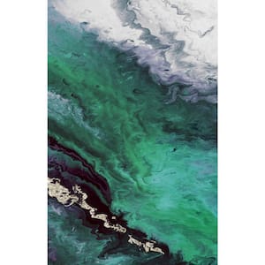 54 in. x 84 in. "Green Shore Line From Above" by Eva Watts Canvas Wall Art