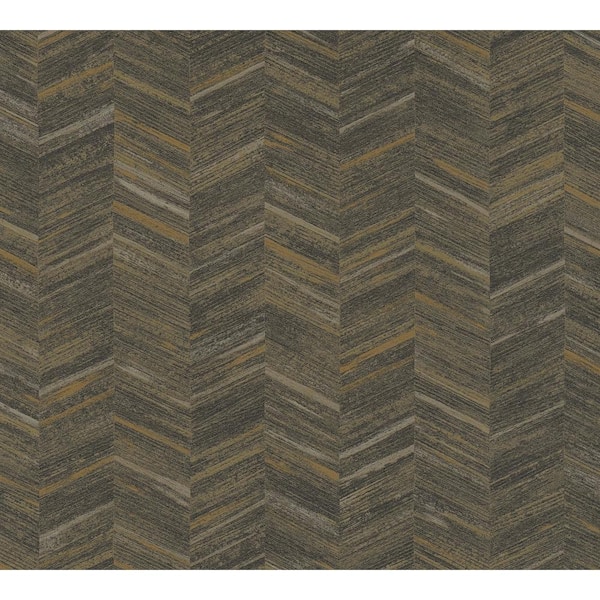 Advantage Tatlin Brown Chevron Matte Non-Pasted Non-Woven Wallpaper Sample