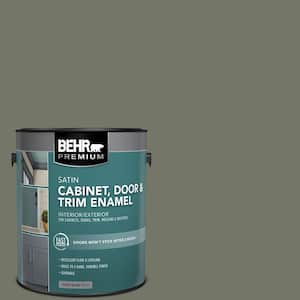 1 gal. #PPU10-19 Conifer Green Satin Enamel Interior/Exterior Cabinet, Door & Trim Paint