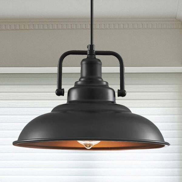 Black 2-light 12.2 in. Industrial Pendant Light Fixtures