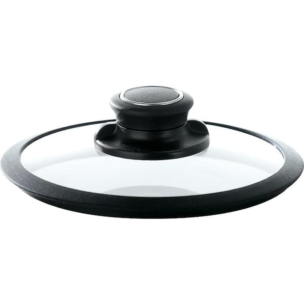 Adrinfly 11 in. Diameter High-Quality Quick Release Cookware Tempered Glass Pot Lid Skillet Lid with Handle