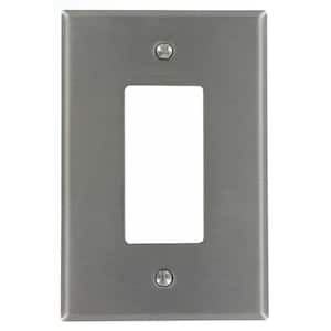 1-Gang Decora Oversized Wall Plate, Stainless Steel