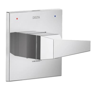 Trillian 1-Handle Wall-Mount Valve Trim Kit in Lumicoat Chrome (Valve Not Included)