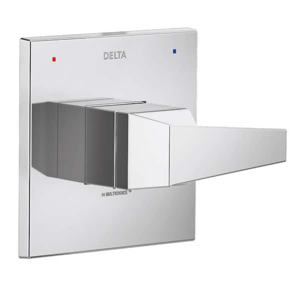 Delta Trillian 1-Handle Wall-Mount Valve Trim Kit in Lumicoat Chrome (Valve Not Included)
