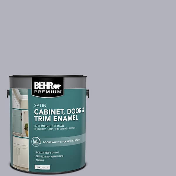 BEHR PREMIUM 1 gal. #N540-3 Vanity Satin Enamel Interior/Exterior Cabinet, Door & Trim Paint