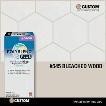 Polyblend Plus #545 Bleached Wood 10 lb. Unsanded Grout