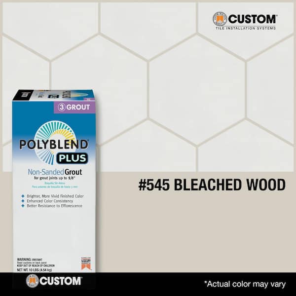 Polyblend Plus #545 Bleached Wood 10 lb. Unsanded Grout