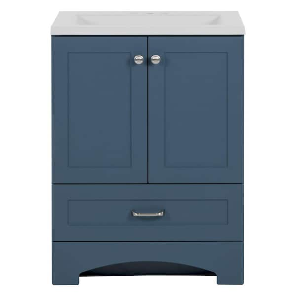 Glacier Bay Lancaster 24 in. W x 19 in. D x 33 in. H Single Sink Bath ...