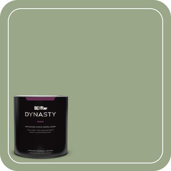 BEHR DYNASTY 1 qt. #MQ6-51 Fern Leaf One-Coat Hide Eggshell Enamel Interior Stain-Blocking Paint and Primer