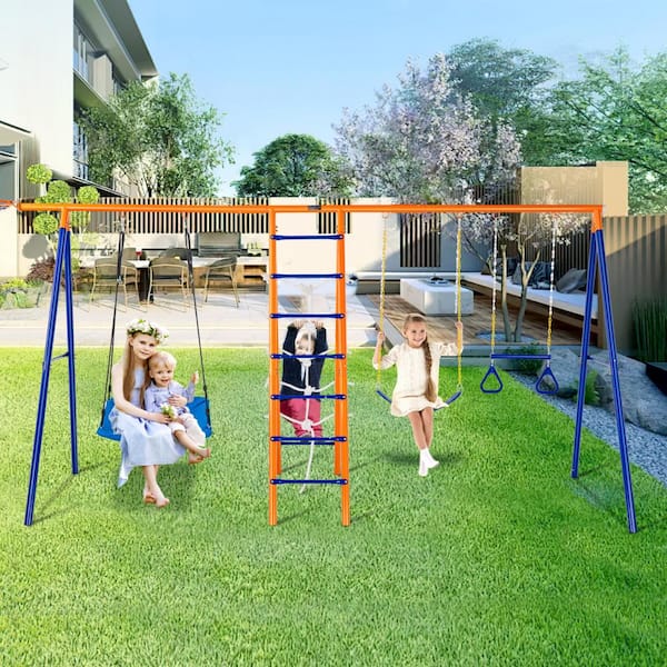 VEVOR Swing Sets for Backyard 6 in. 1 Swing Set 440 lbs VEVOR Swing Sets for Backyard 6 in. 1 Swing Set 440 lbs
