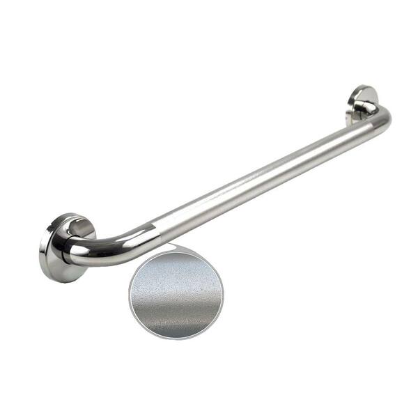WingIts Premium Series 30 in. x 1.25 in. Grab Bar in Polished Peened Stainless Steel (33 in. Overall Length)