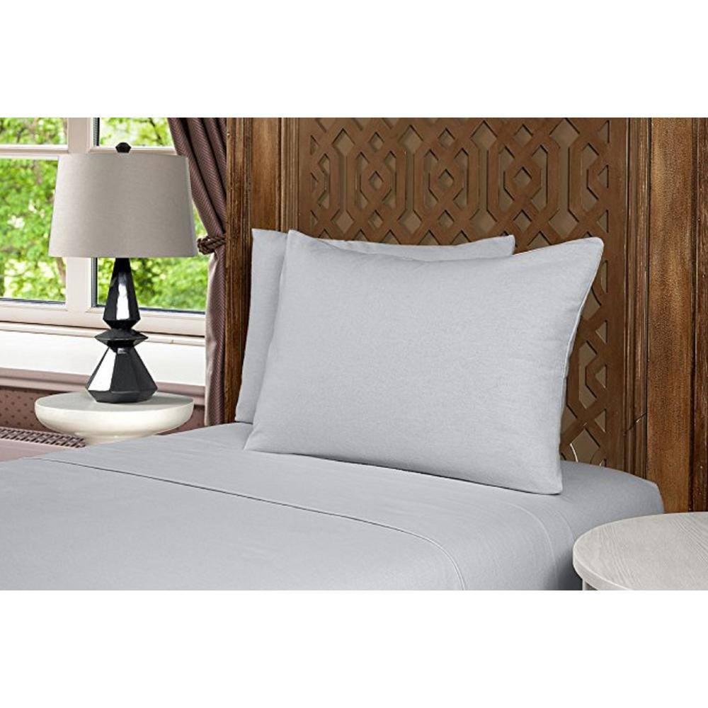 Mhf Home 4-Piece Grey Solid Queen Sheet Set