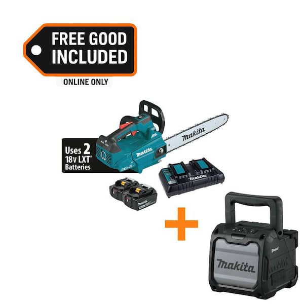 LXT 16 in. 18V X2 (36V) Brushless Battery Top Handle Chainsaw Kit (5. 0Ah) with 18V LXT /12V max CXT Job Site Speaker