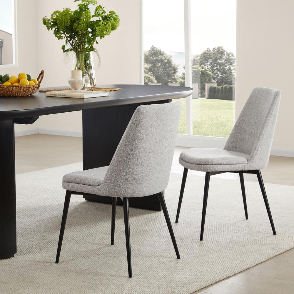 Spruce & Spring Doris White Multi Color Fabric Dining Chair