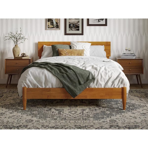 Harney solid wood low deals profile platform bed frame