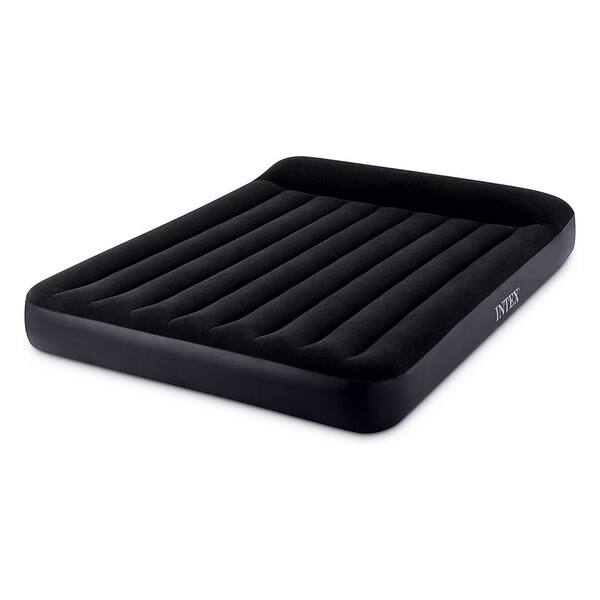 Intex Queen Dura Beam Pillow Rest Classic Airbed Mattress with Built-In  Pump 64149ED The Home Depot