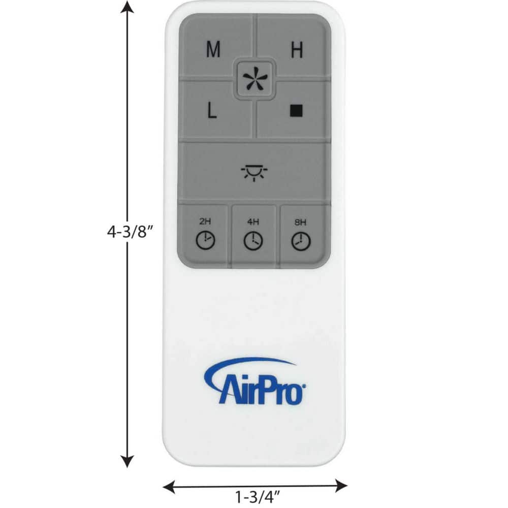 White Universal Ceiling Fan and Light Remote Control with Timer