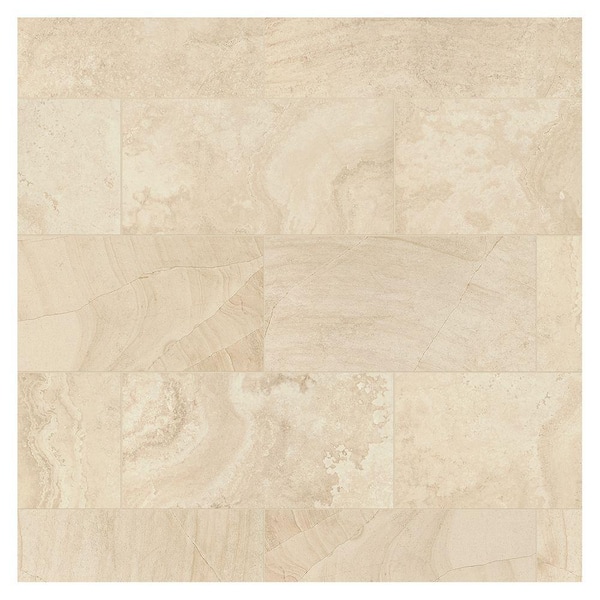 Marazzi Developed by Nature Calacatta 12 in. x 24 in. Glazed Porcelain Floor and Wall Tile (15.6 sq. ft. / case) Marazzi Developed by Nature Calacatta 12 in. x 24 in. Glazed Porcelain Floor and Wall Tile (15.6 sq. ft. / case)