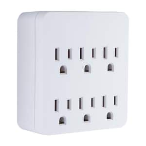 6-Outlet Pro Surge Tap, White