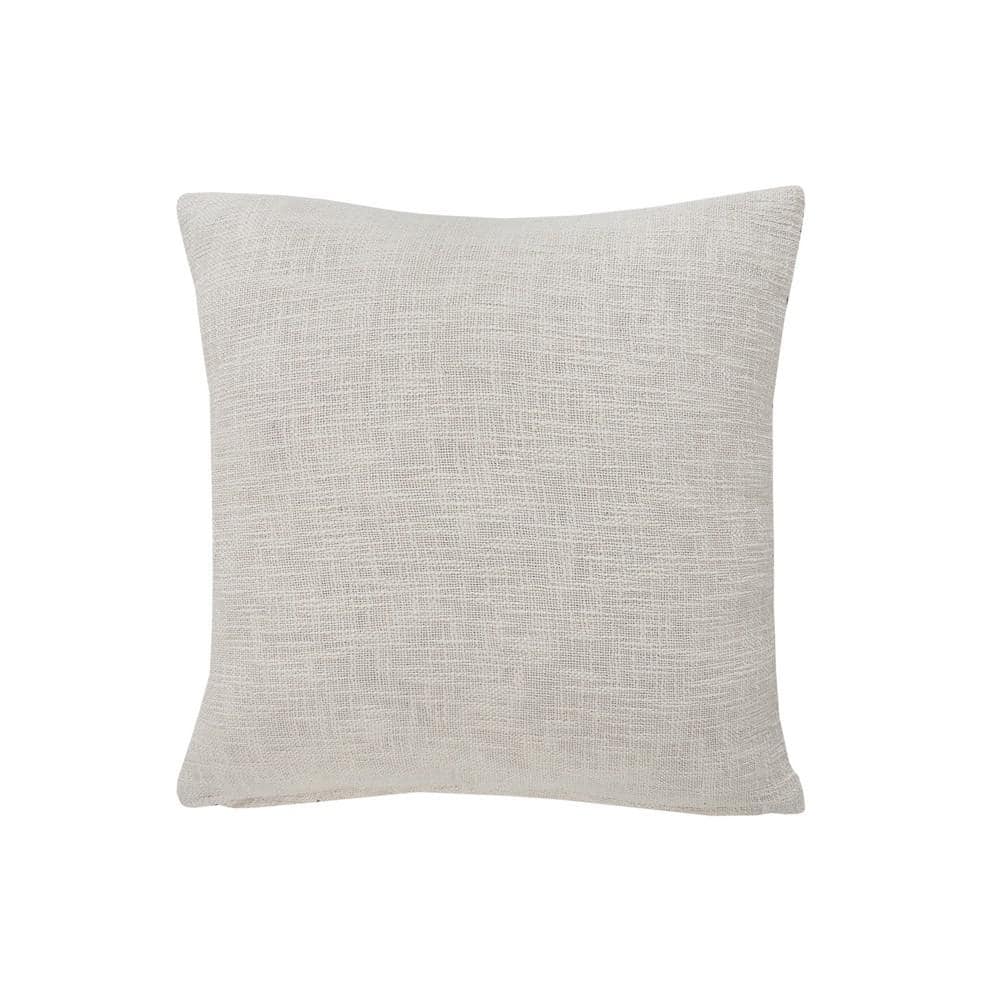 Coastal Peach and White Geometric Diamond Throw Pillow 20"