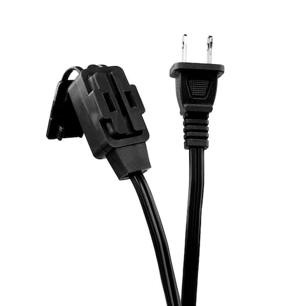 6 ft. 16/2 Light Duty Indoor Multi-Outlet Extension Cord, Black