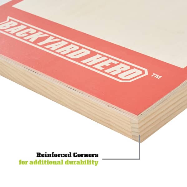 BACKYARD HERO 4 ft x 2 ft Cornhole Set with Solid Wood Boards, 8