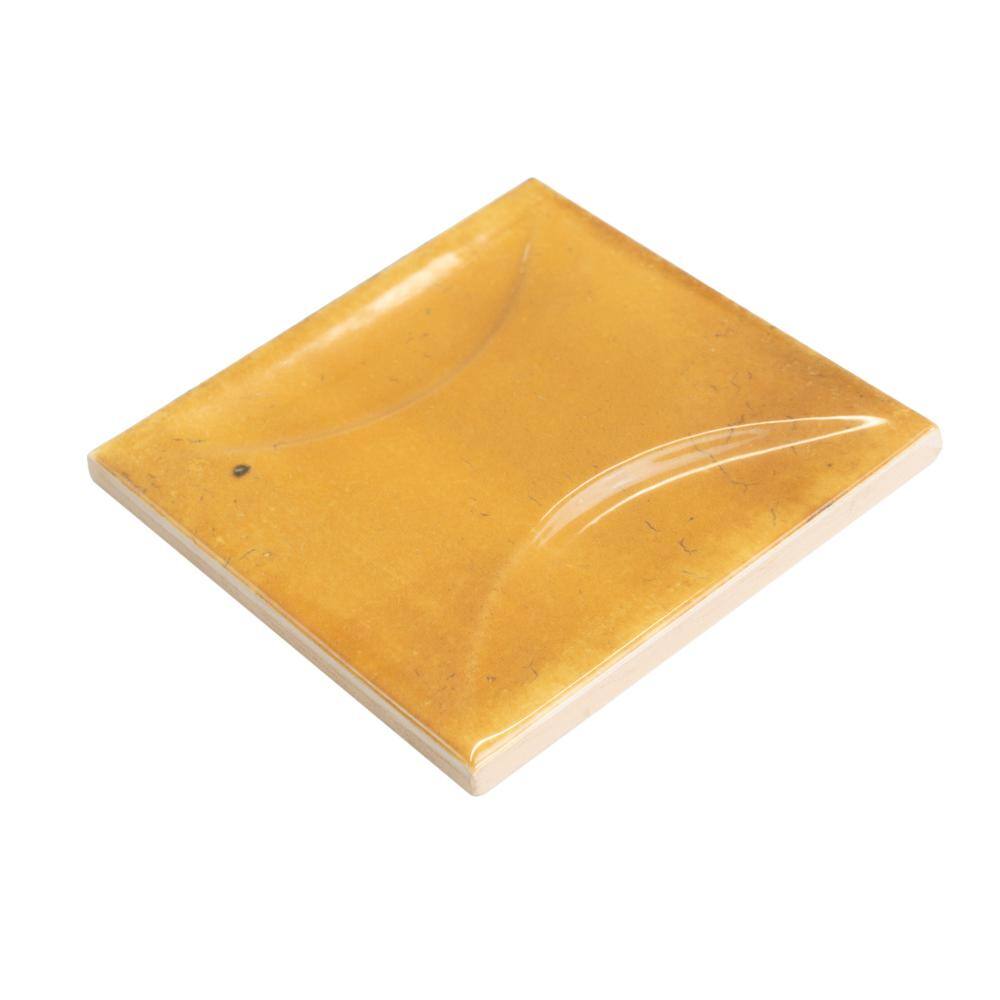 Honey Orange 4x4 Glossy Ceramic Wall Tile