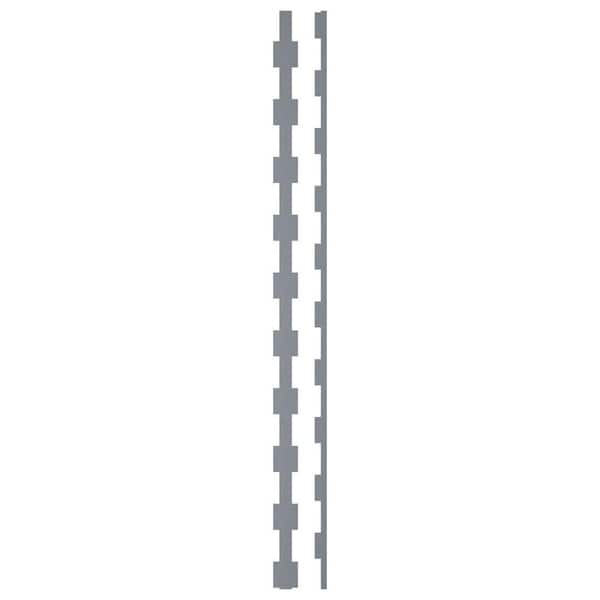 Ekena Millwork Midland 0.125 in. T x 0.17 ft. W x 4 ft. L Rose Gold Mirror Acrylic Resin Decorative Wall Paneling 30-Pack