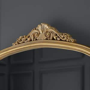 Oversized Arched Vintage Style Gold Framed Full-Length Mirror (32 in. W x 71 in. H)