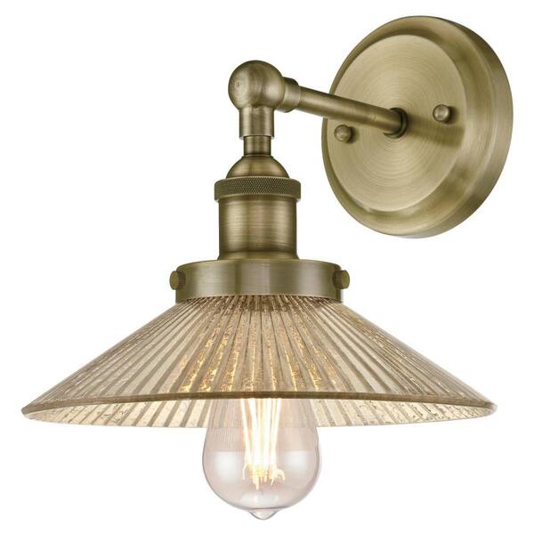 Westinghouse Bonnie 1-Light Antique Brass Wall Mount Sconce